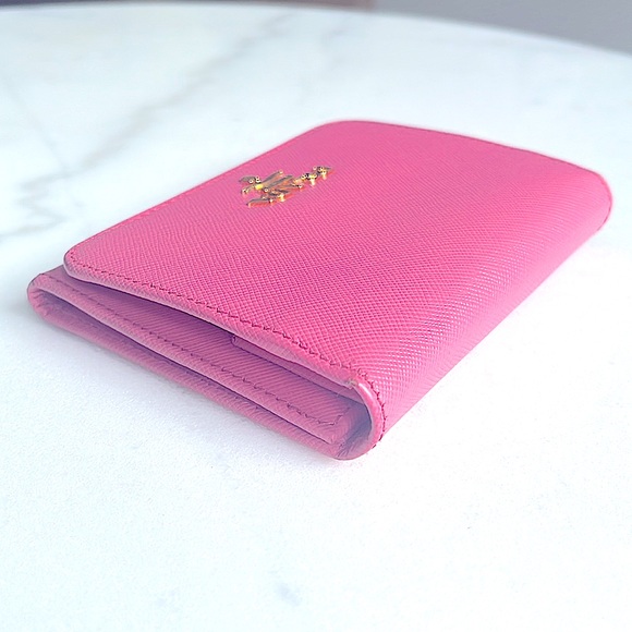Trifold Pink Prada Wallet - Picture 11 of 13